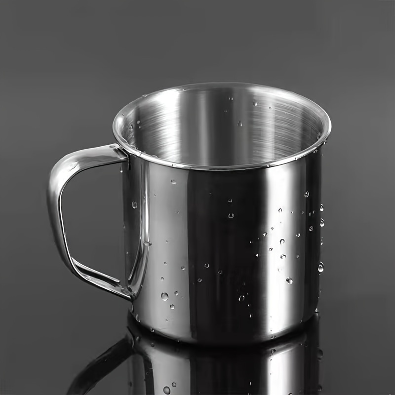 

4pcs/10pcs 250ml Stainless Steel Mug For Hot And Cold Beverages, Durable And Portable For Camping And Picnics