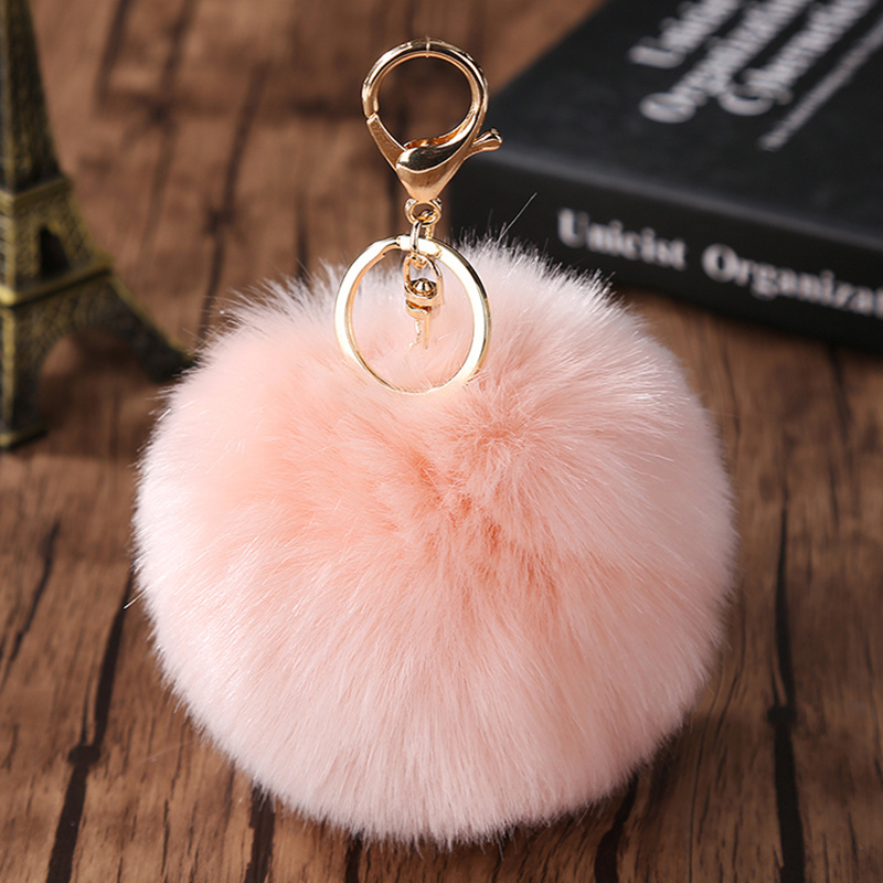 Heart Plush Pom Pom Keychain Fashion Cute Colorful Bag Key Chain Keyring  Ornament Bag Purse Charm Accessories - Temu