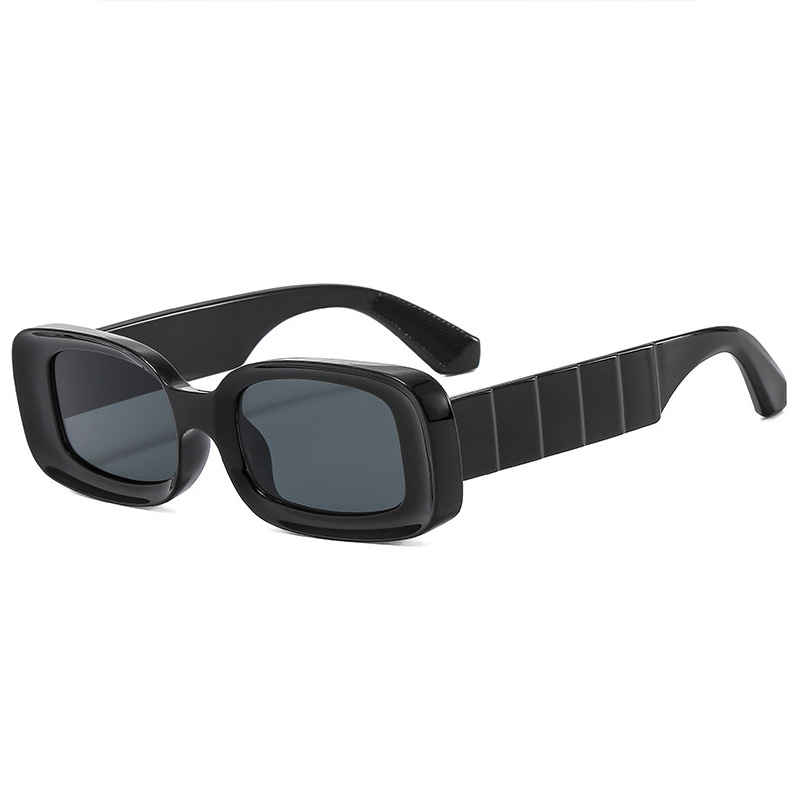 Gafas de sol de verano al aire libre con marco pequeño rectángulo de diseño  personalizado hip hop agujero gafas de sol sombras para hombres mujeres :  : Moda