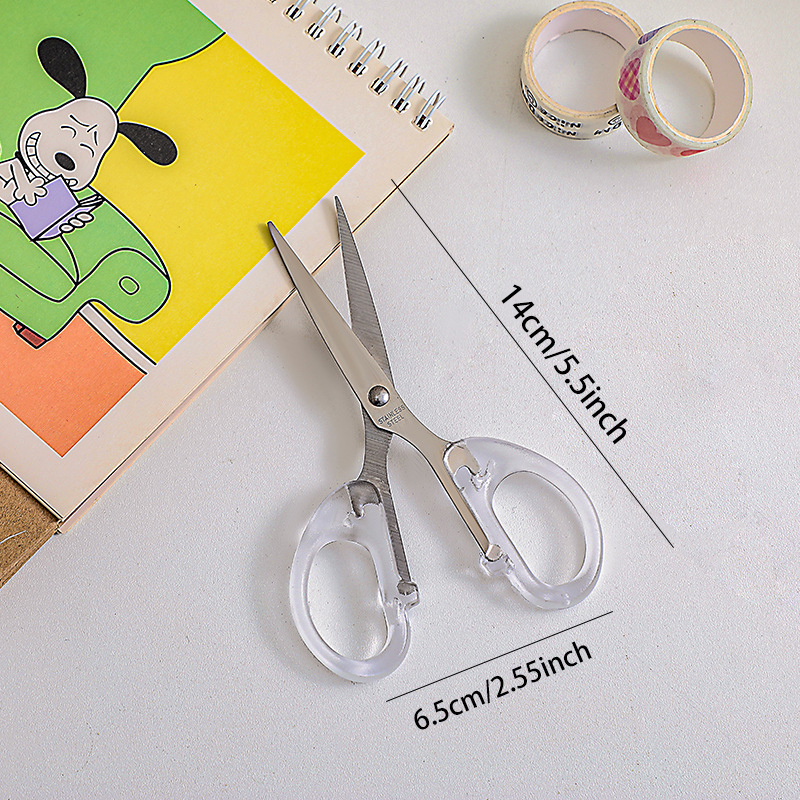 Large Medium Transparent Metal Simple Art Scissors Decoupage - Temu