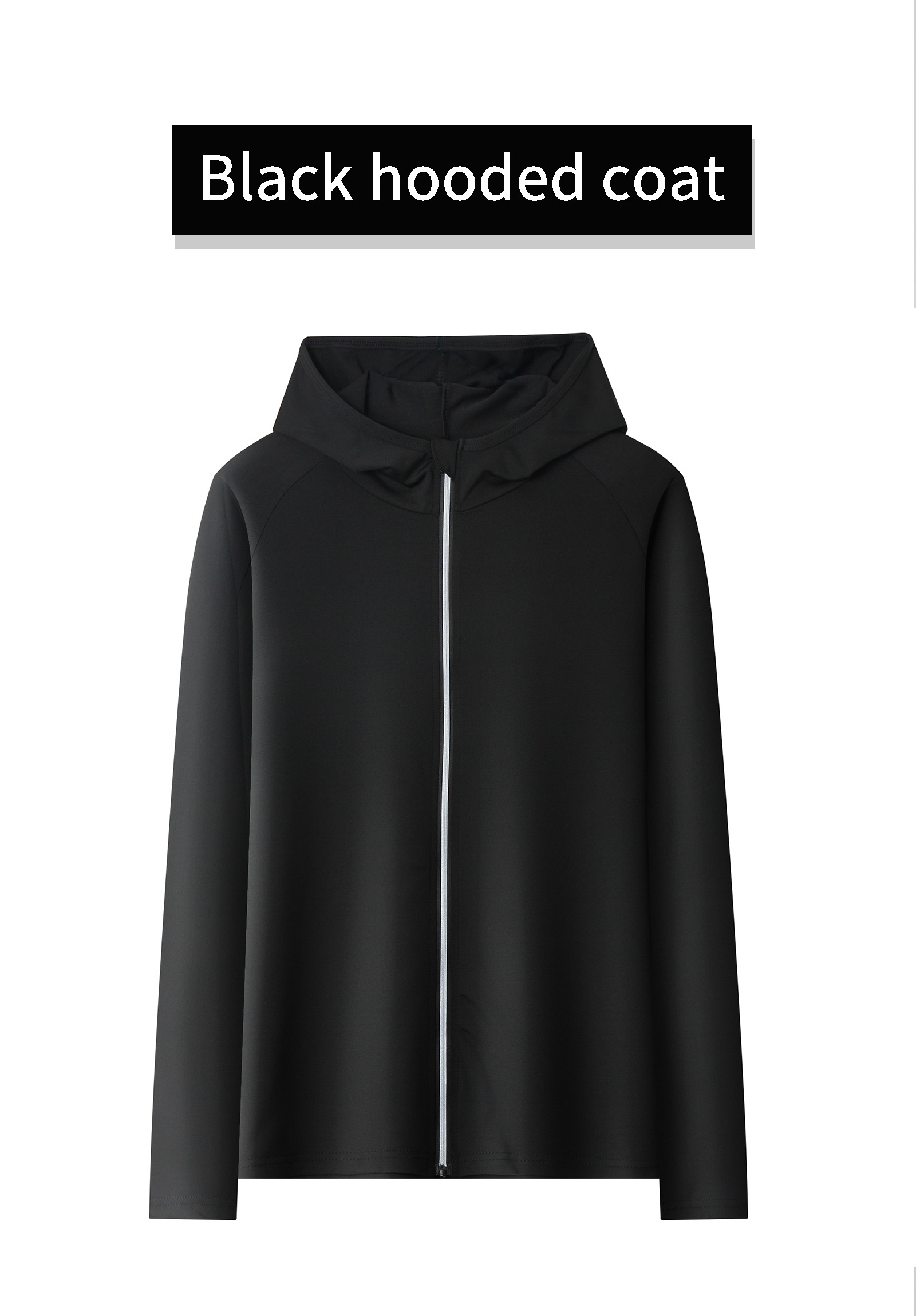 Hooded Men's Solid Full Zip Up Hoodie Classic Zipper Sweatshirt