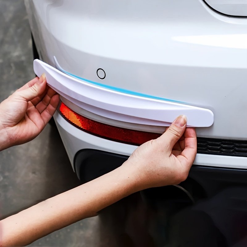 

2pcs Universal Anti-collision Protector, Rubber Car Front And Rear Corner Bumper Guard Lip Anti-scratch Strips Sticker Car Product Accessories