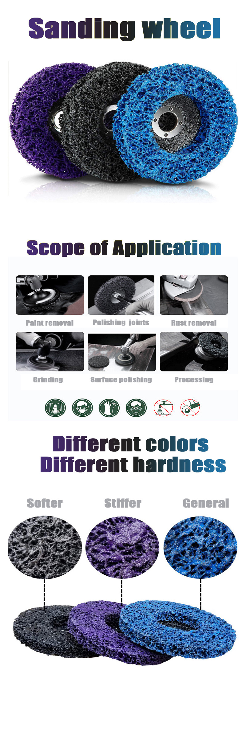 Sanding Wheel Stainless Steel Polishing Wheel Paint Rust Temu