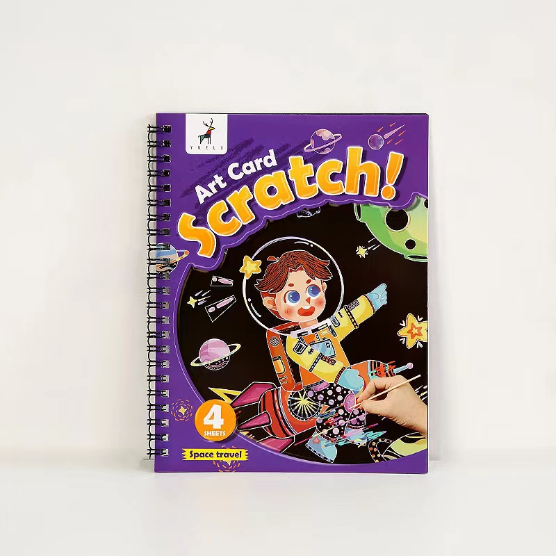 Kids Scratch Off Paper Books Rainbow Sketch Pads - Temu Australia