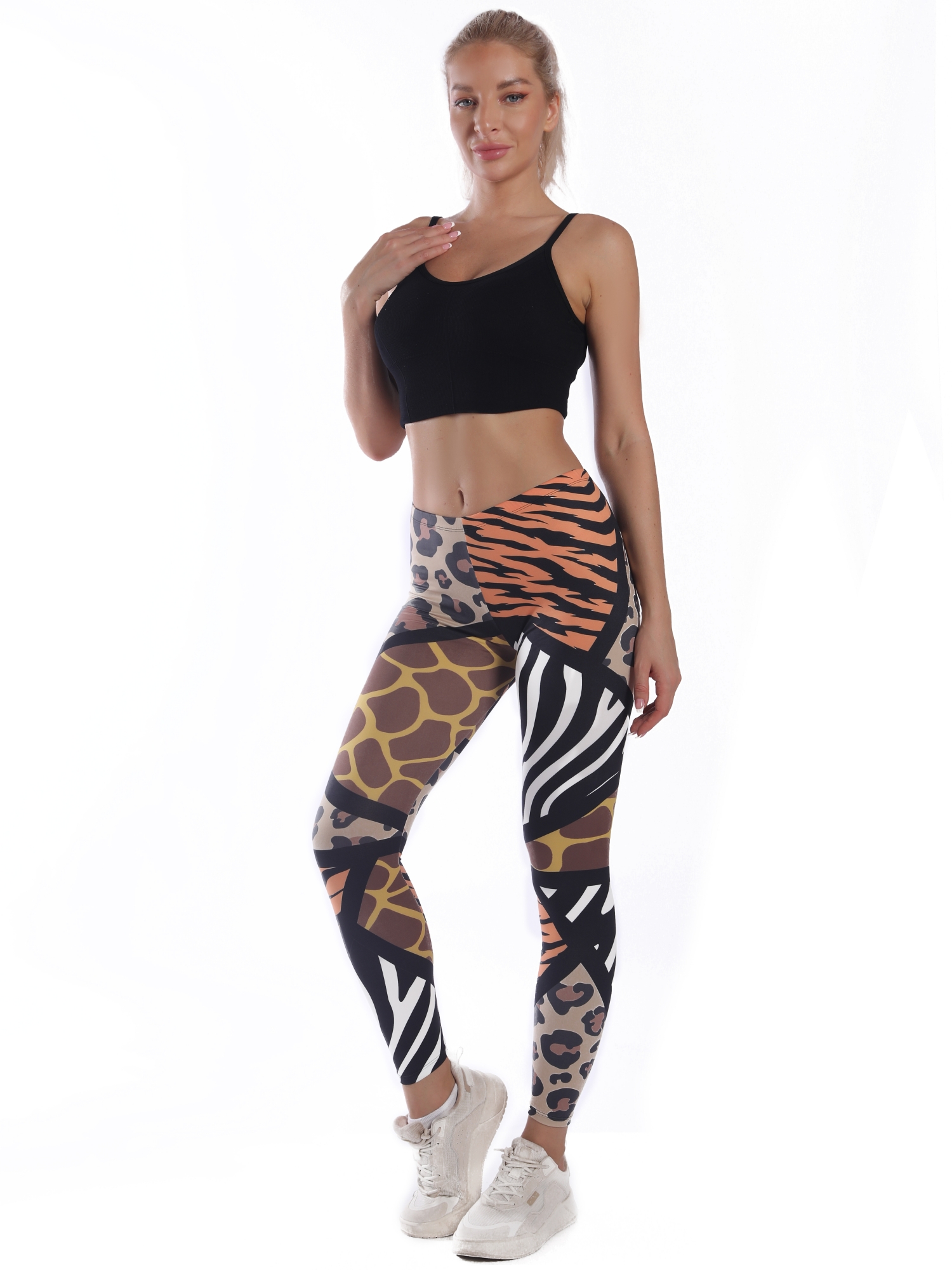 Leggings No Boundaries Super Soft High Rise Juniores Donna - Fantasia Leopard