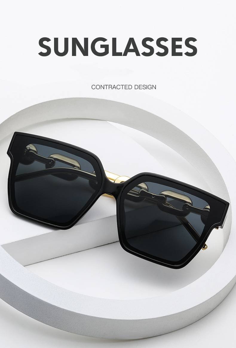 Oversized Square Flat Lens Sunglasses For Women - Vintage Retro Jackie O Style UV400