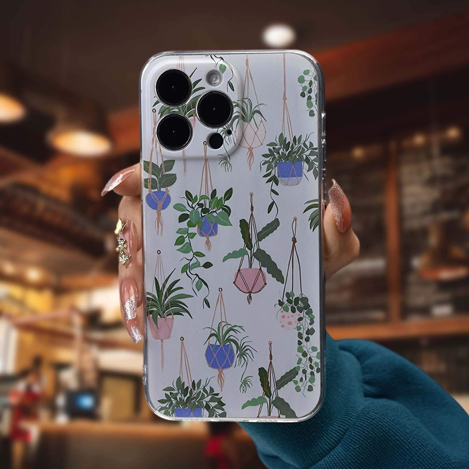 

Stylish Pot Plant Pattern Phone Cases - Compatible With Iphone 14/14plus/14pro/14promax, Iphone13/13mini/13pro/13promax, Iphone12/12mini/12pro/12promax, Iphone11/11pro/11pro