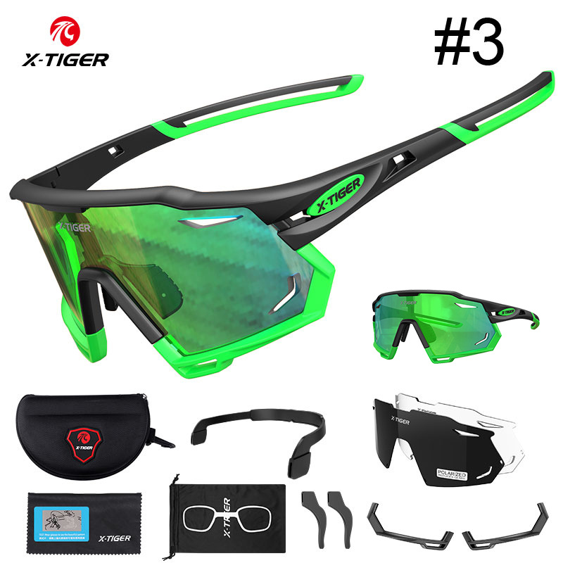  X-TIGER Gafas de sol deportivas polarizadas para hombre, gafas  de ciclismo con 5 lentes, gafas de sol de béisbol para niños jóvenes :  Deportes y Actividades al Aire Libre