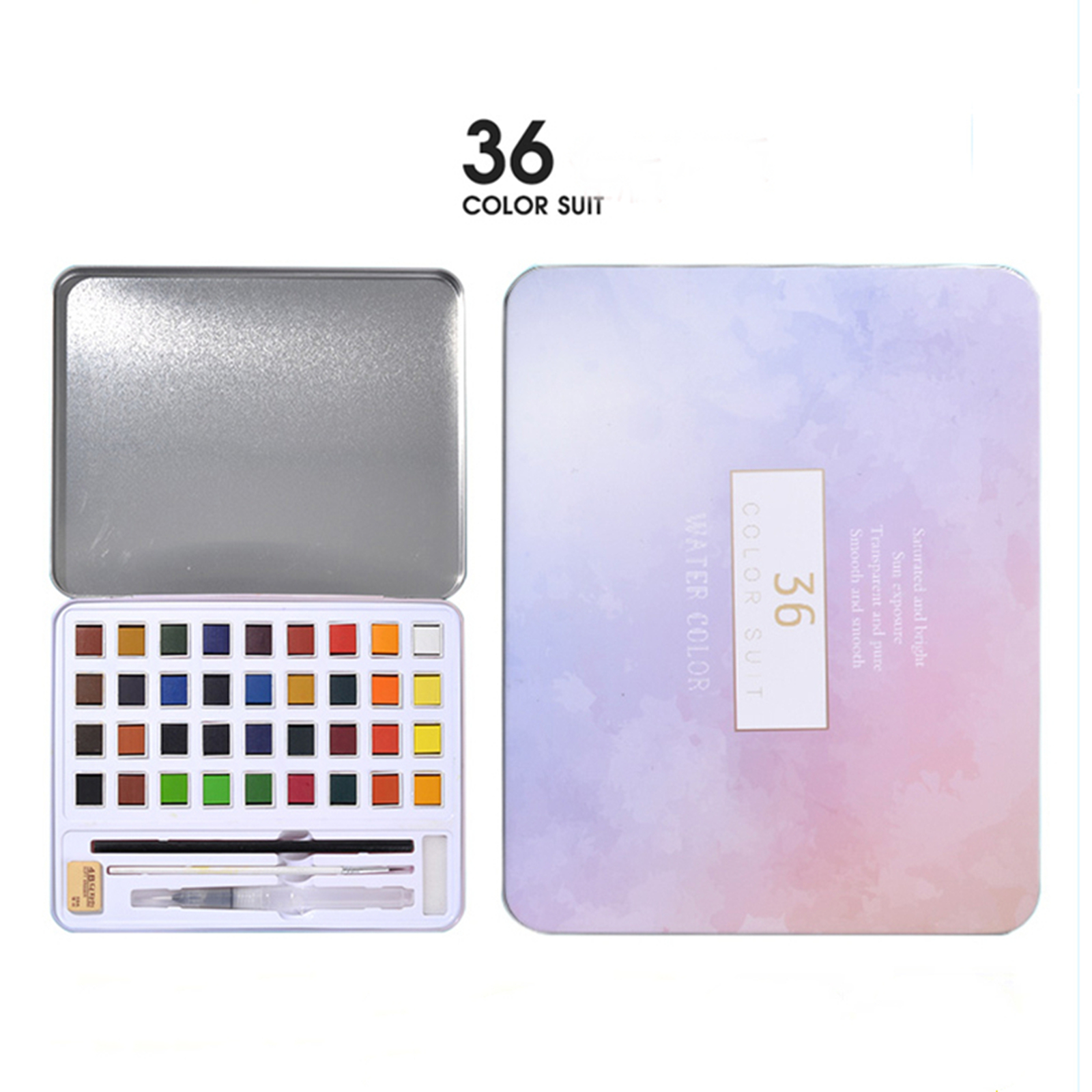36/48 Standard-colors Watercolor Paint Set,36/48 Watercolor Paint Set  (include 12 Pearlescent Pigment). Perfect Travel Watercolor Set For  Artists, Amateur Hobbyists And Painting Lovers. Holiday Gifts For Friends  And Students. - Temu Bahrain