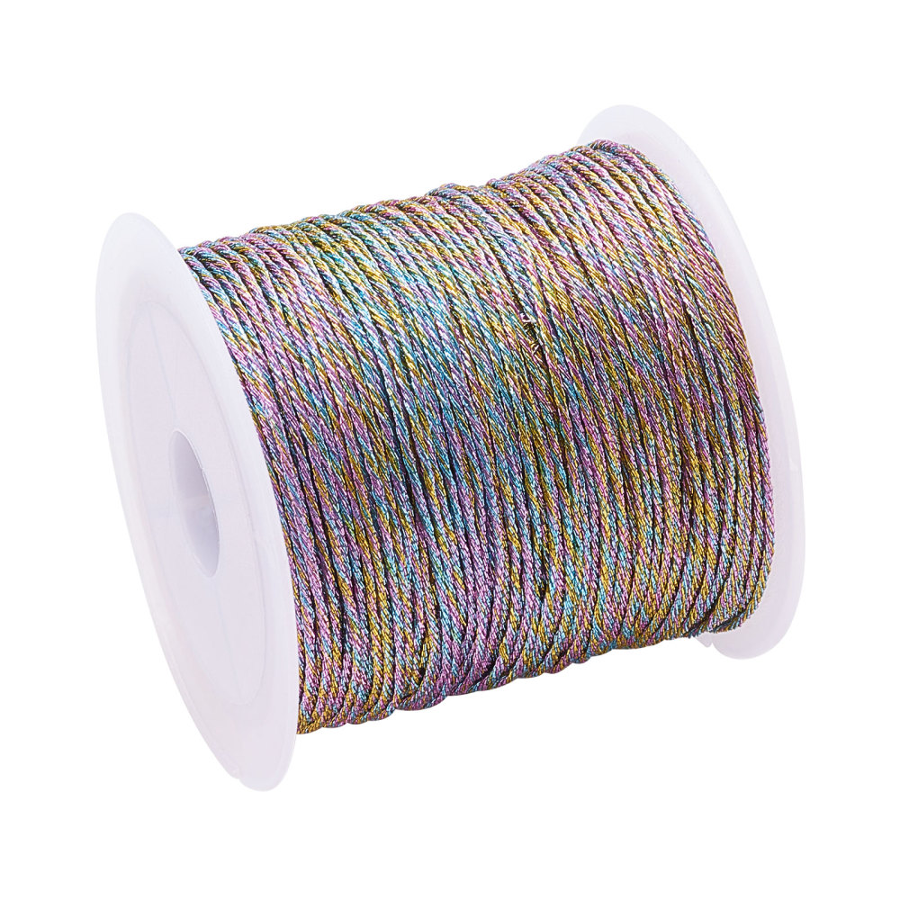 Thickness Colorful Metallic Cord Tinsel String For Jewelry Temu