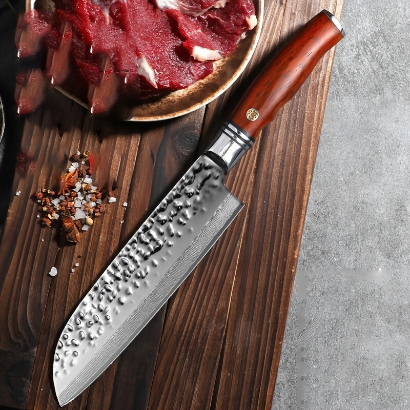 Cuchillo De Cocina Con Diseño De Damasco, Cuchillo Para Picar, Juego De  Cuchillos De Cocina Afilados Ultrarrápidos, Cuchillo Rebanador, Cuchillo  Para Picar, Molienda Gratis - Temu