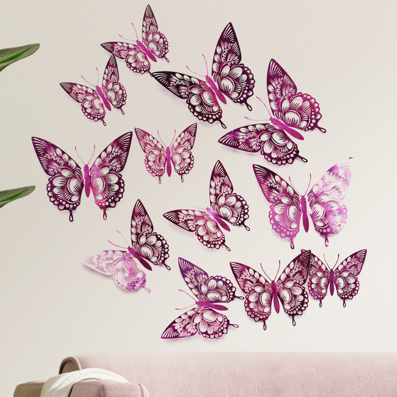 Black And White Butterfly Stickers 3d Simulation Of - Temu United Arab  Emirates