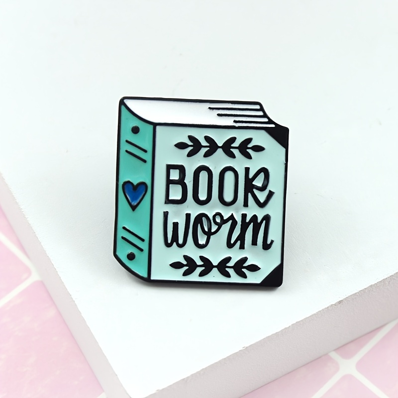 Bookshelf Enamel Pin Book Enamel Pin Book Lover Enamel Pin Bookworm Enamel  Pin 