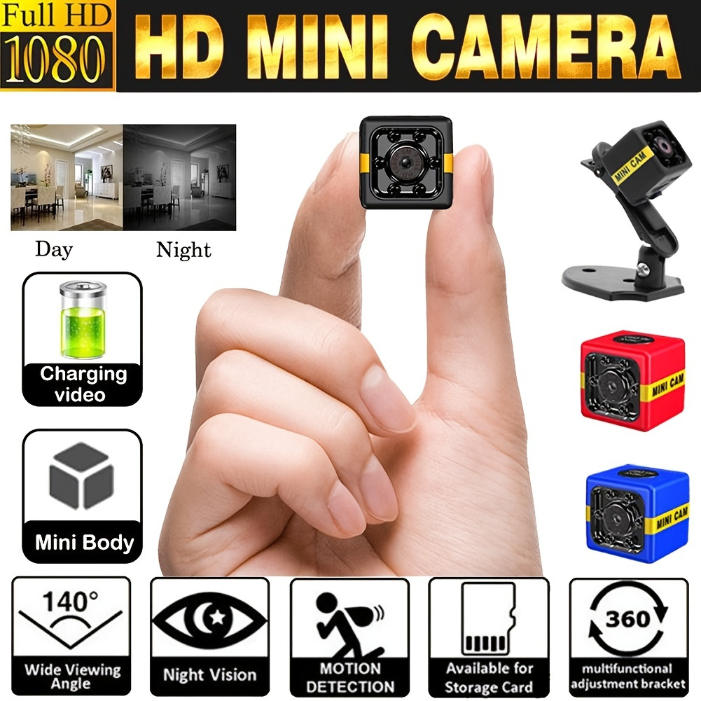 

1pc Mini Camera Full Hd 1080p Night Vision Camcorder Motion Detection Dvr Micro Camera Sport Dv Video Ultra Portable Small Cam, Pocket Mini Camera