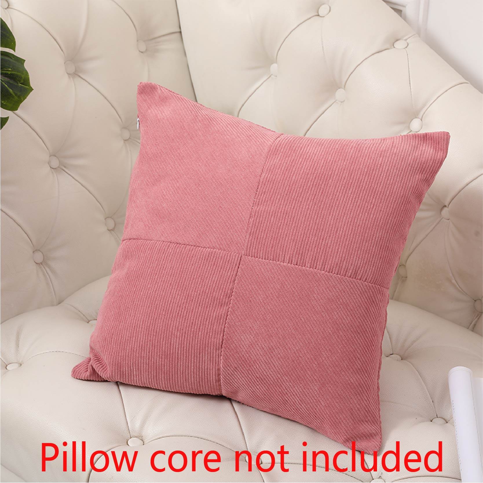 Corduroy Pillow Covers With Splicing Super Soft Couch Pillow Covers  Broadside Striped Decorative Textured Throw Pillows For Cushion Bed  Livingroom, Room Decoration, Aesthetic Room Decor, Home Decoration, House  Decor - Temu