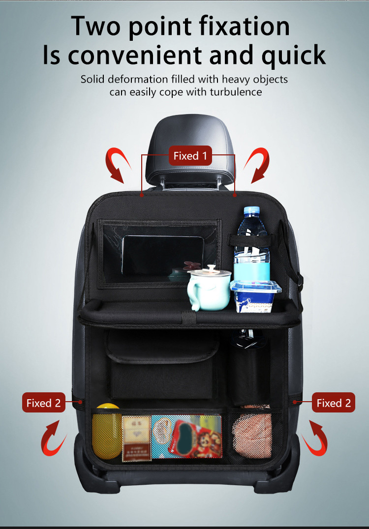 Car Back Seat Organizer Storage Pockets Kick Mats Car Back Temu