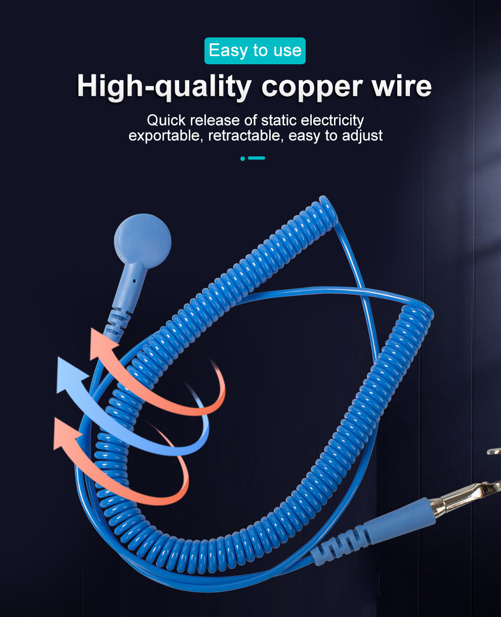 Ground An Adjustable Anti static Esd Wrist Strap Protect Temu