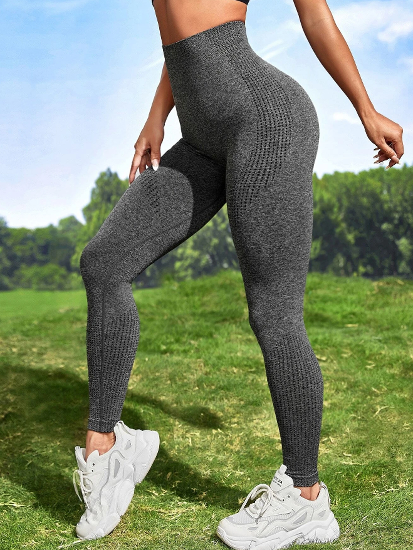 Seamless High Stretchy Workout Compression Pants Gym Leggings High