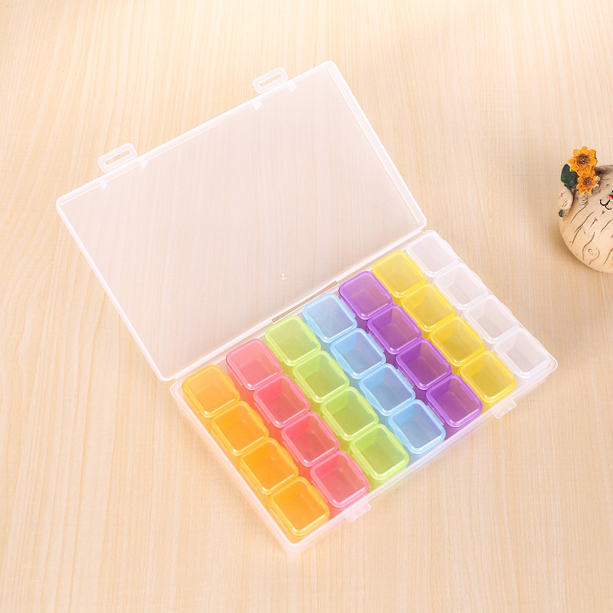 1pc 28 Grid Paint Tray Palettes For Acrylic Paint Color Palette With