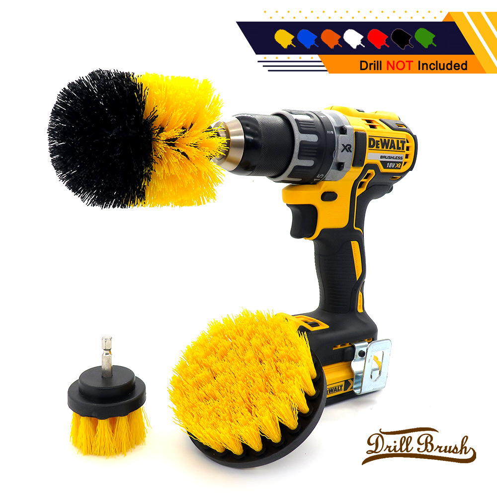 Drill Brush Power Scrubber Drill Attachments For Carpet Tile Grout Cleaning,  Machine Not Include - Temu