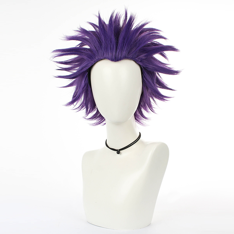 Short purple shop wig cosplay