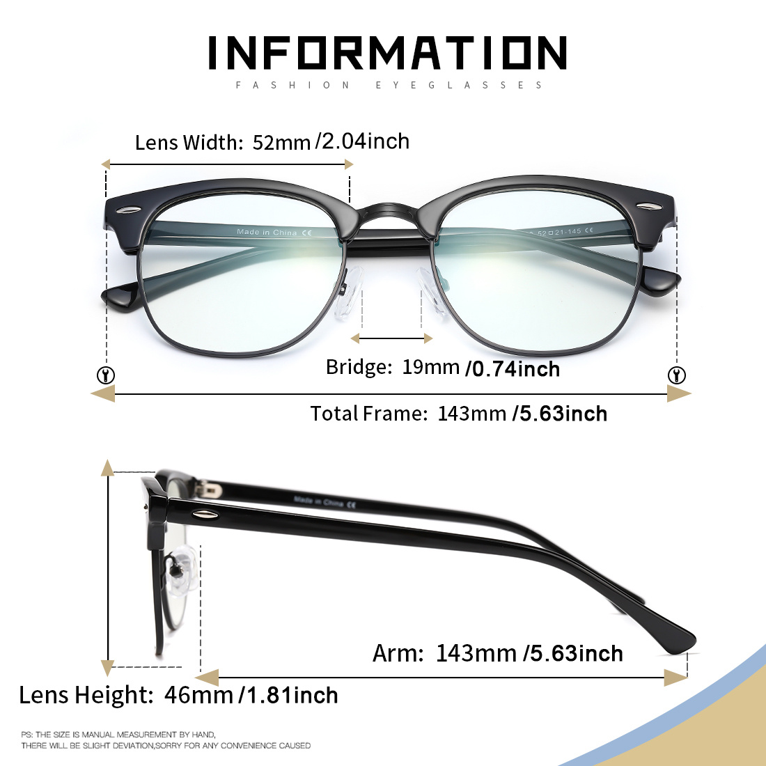 Mens Vintage Classic Half Frame Glasses Holder | Shop Now For Limited ...