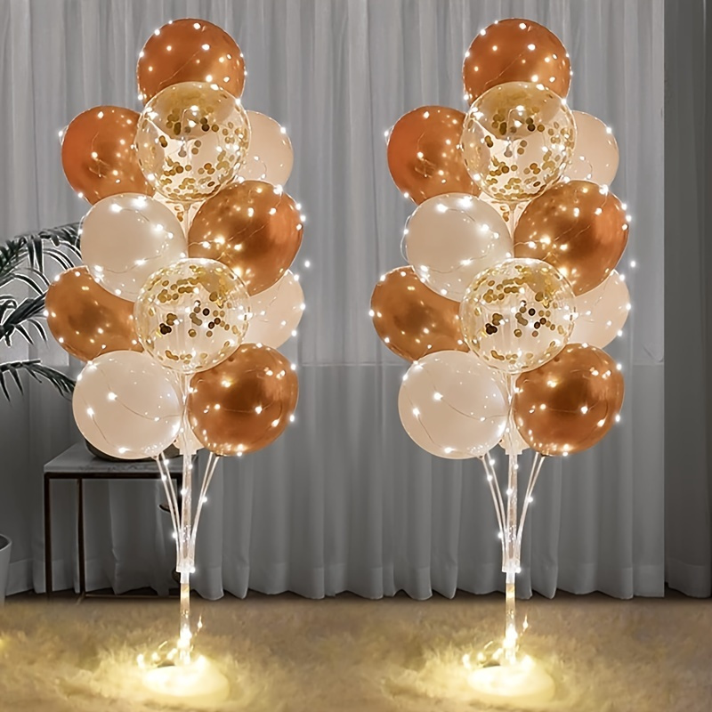 Floor Balloon Stand Kit With String Light Balloon Holder Temu