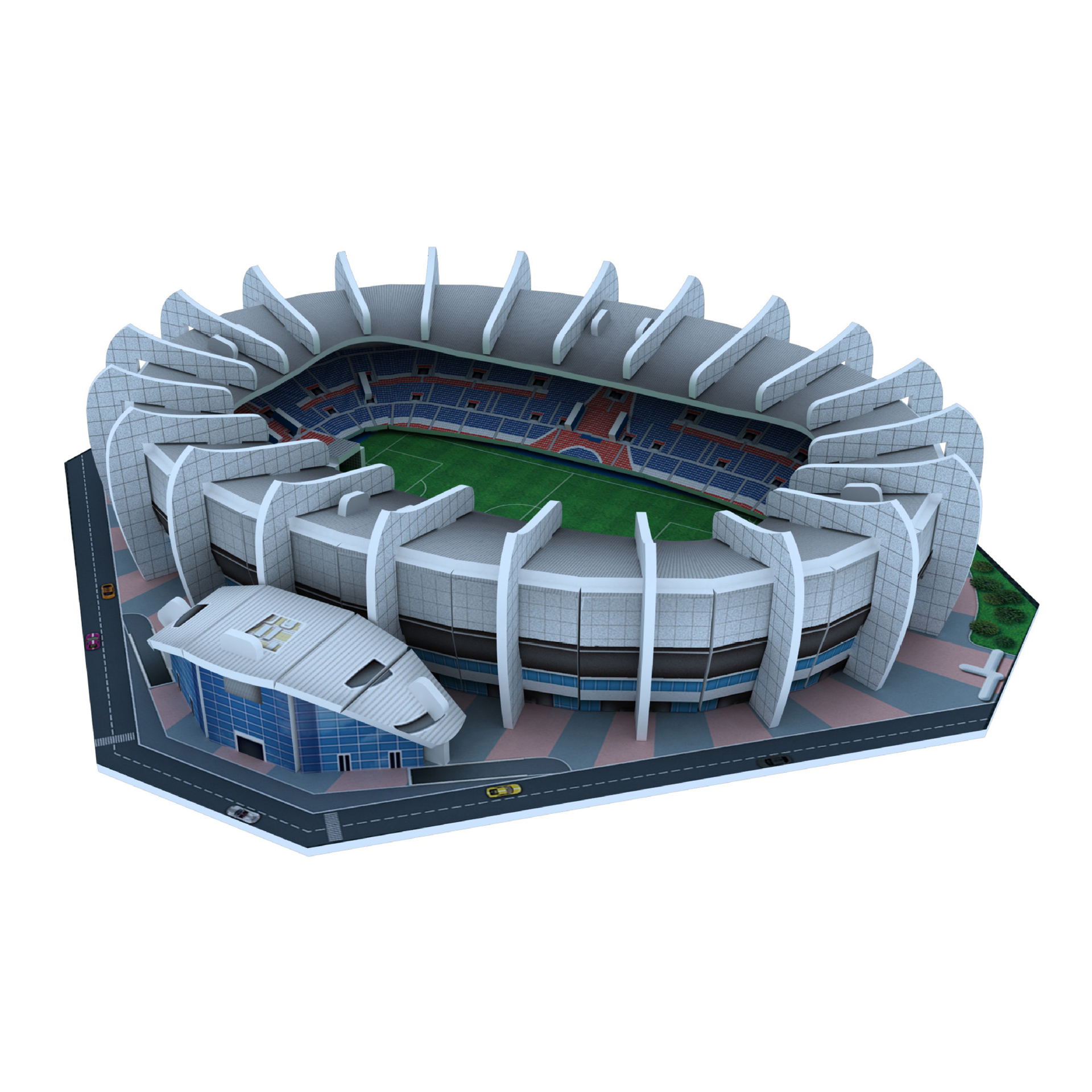 DIY Puzzle tridimensionnel Terrain de football Modèle Bâtiment