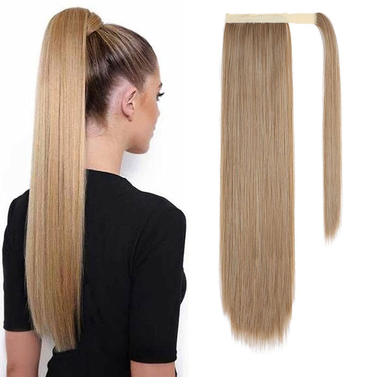 Long Straight Ponytail Extension 26 Inch Wrap Around Ponytail Synthetic Hair  Extensions Clip In Ponytail Hairpiece For Women 4 Colors - Beauty &  Personal Care - Temu
