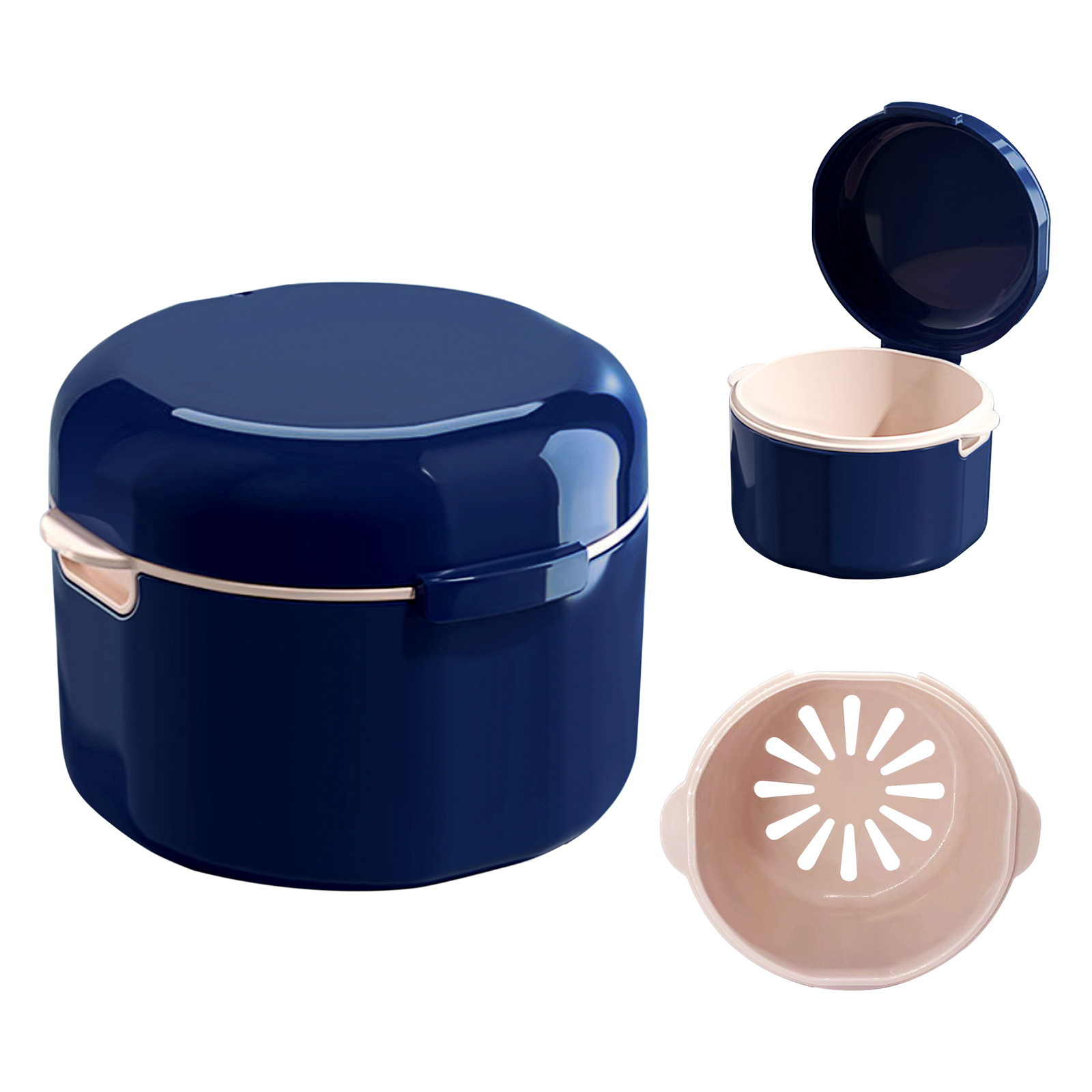 Box Porta Protesi Dark Blue