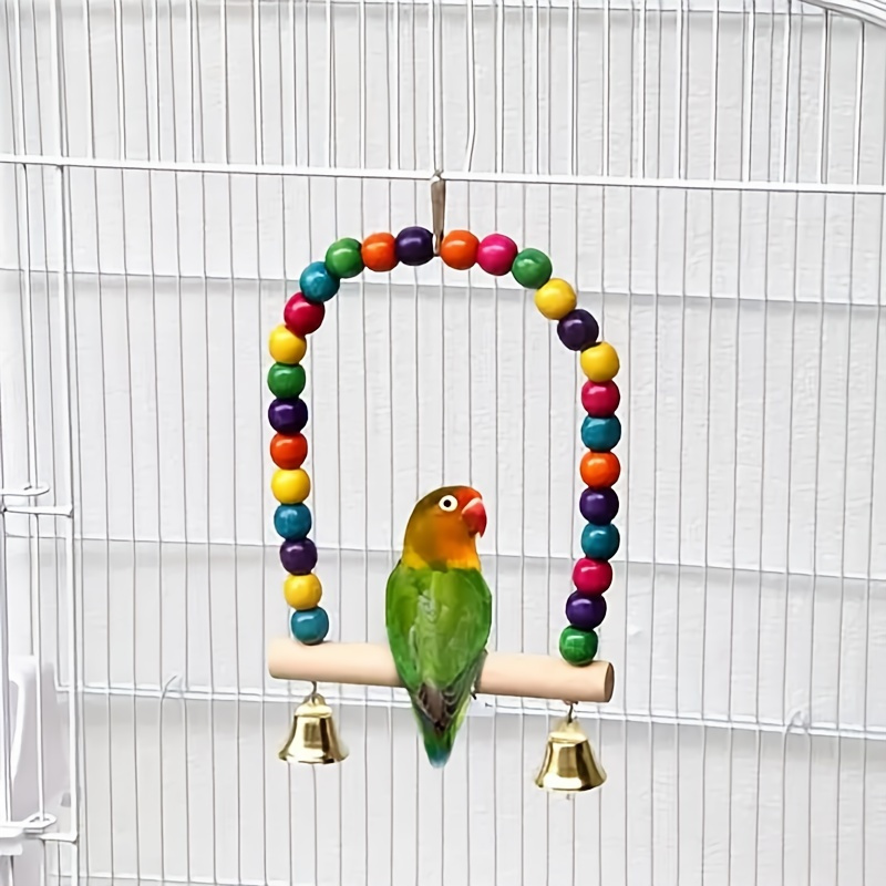 Dropship Bird Wind Chime With Bell; Hanging Bell Chain Parrot Toys