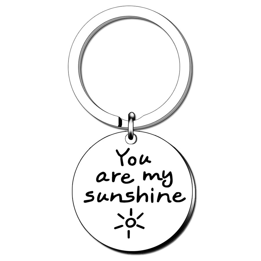 Funny Keychain Gift For Him Her Mini Sweet Key Ring Gift For Women Men Girlfriend  Boyfriend Husband Wife Couple Best Friend You Are My Sunshine Keychain  Jewelry For Valentine Christmas Anniversary |