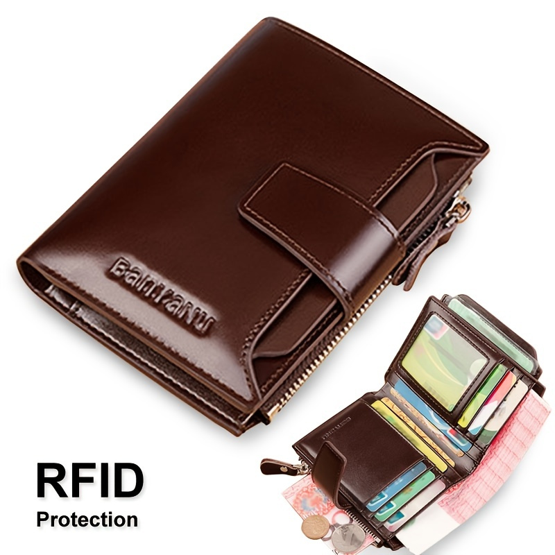 Vintage RFID Wallets for Men - Genuine Leather - Temu