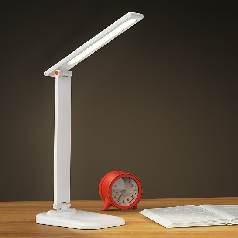 1pc Europe Simple Design Style Desk Light, Cordless Battery Foldable
