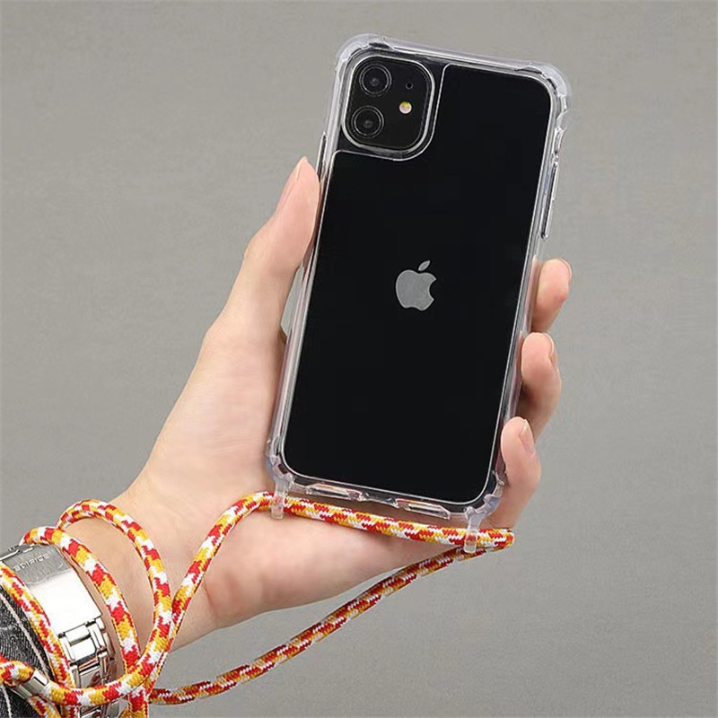 LMEIL Crossbody Leather Lanyard Electroplate Rhomboid Phone Case for iPhone  11 12 13 14 Pro Max XR X XS 7 8 Plus Cover with Chain,A,for iPhone 13Pro
