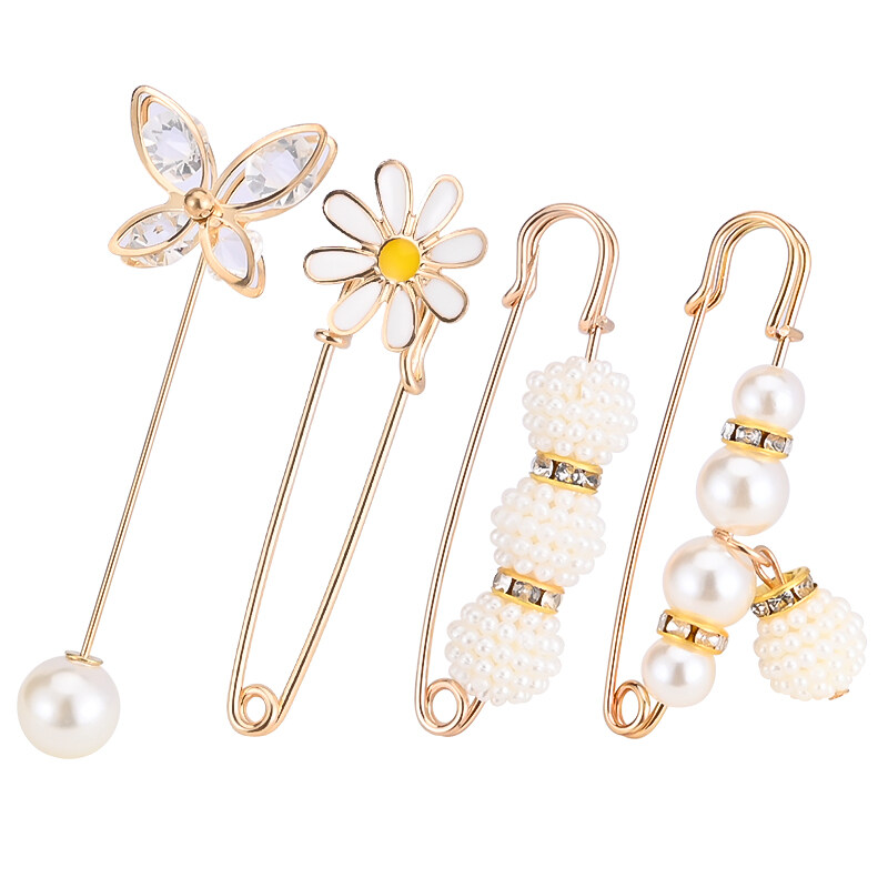 Wholesale GORGECRAFT 6Pcs Bee Rhinestone Brooch Sweater Shawl Clip Honeybee  Brooch Pins Crystal Insect Themed Alloy Badge with Rhinestone Plastic Pearl  for Wife Sisters Friends Daily Wear or Dating 