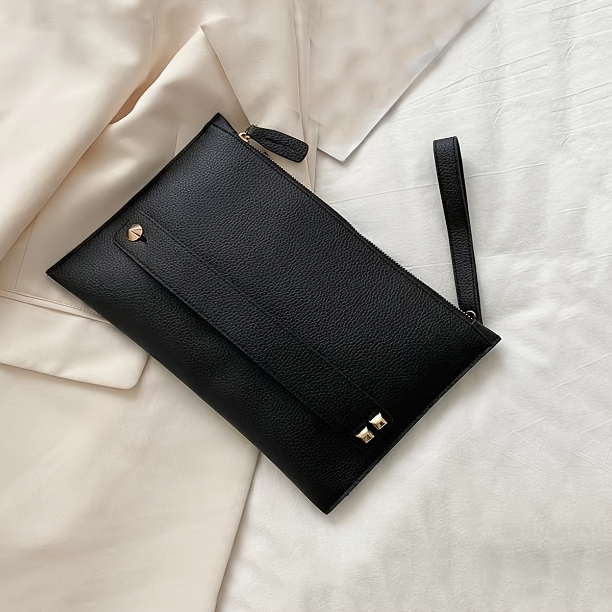 Túi Clutch Nam Cầm Tay Hàng Hiệu Da Bò Dập Vân Cá Sấu VD039 - ThienAnStore