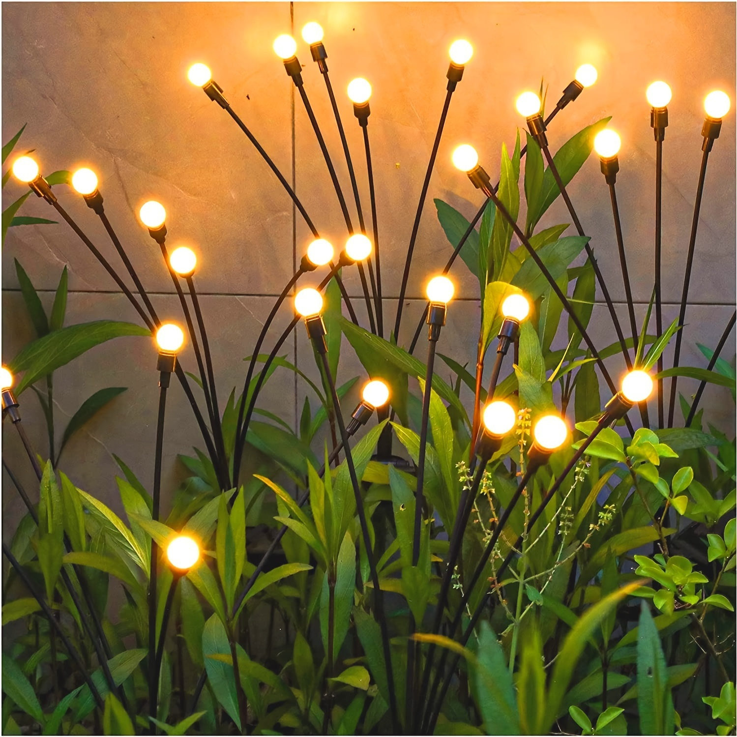 Solar Garden Lights New Upgraded Solar Swaying Lights Swaying With The Wind Solar  Outdoor Lights High Elastic Wire And Heavy Duty Bulb Base Yard Garden  Passage Decoration Warm White Toys 