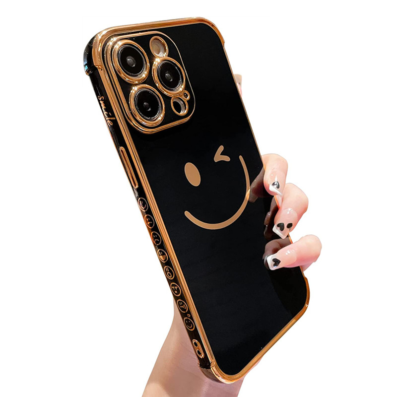 Luxury Black iPhone 14 Plus Cover