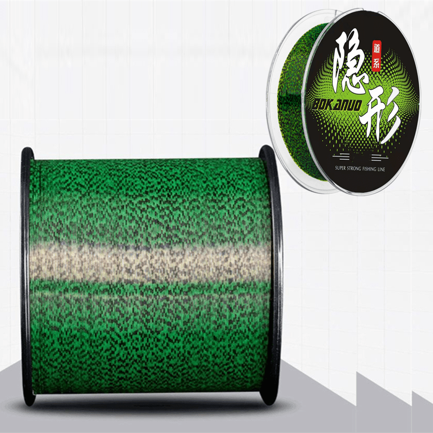Super Strong Green Fluorocarbon Fishing Line - Invisible Spotted  Monofilament Nylon Line - 1000m+100m (1094+109yard) - High Sensitivity and  Abrasion