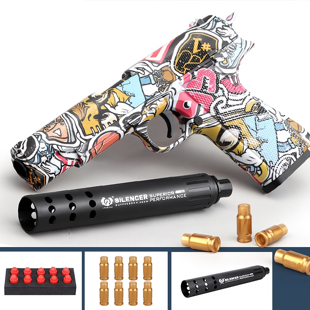 Soft Bullet Foam Blasters & Guns Pistol Toy With Foam Pellet Shell