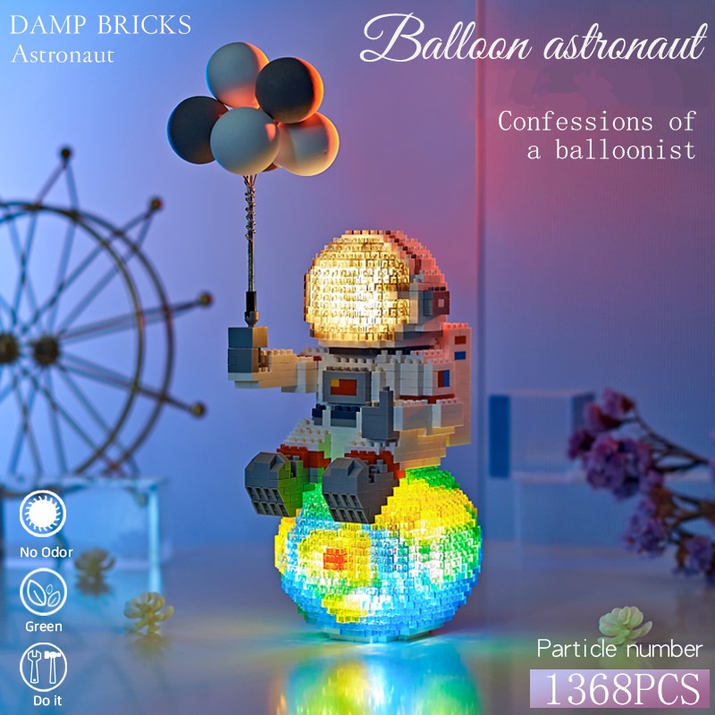 Erwachsene Astronaut Mini Bausteine Set , Cool Spielzeug mit  LED-Beleuchtung Bausatz , Perfekt Für Valentinstag Geschenk , 14 +, aktuelle Trends, günstig kaufen