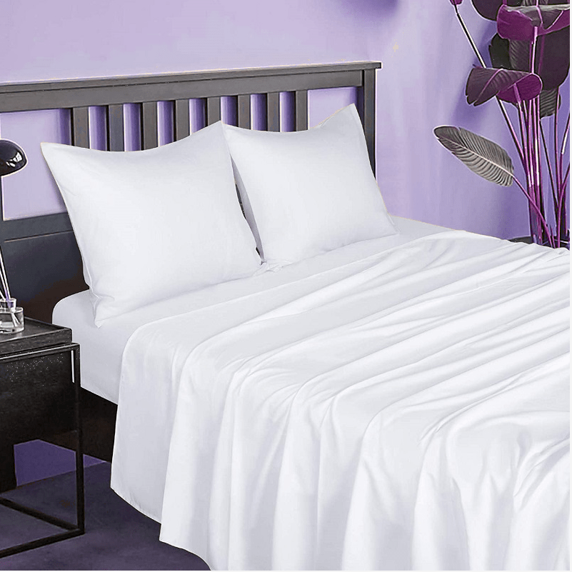 Bedding Bed Sheet Set 120gsm Double Brushed Plain Color - Temu