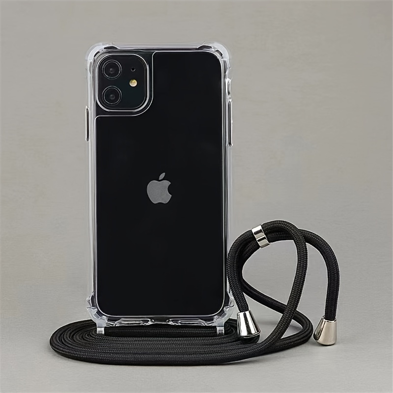 LMEIL Crossbody Leather Lanyard Electroplate Rhomboid Phone Case for iPhone  11 12 13 14 Pro Max XR X XS 7 8 Plus Cover with Chain,A,for iPhone 12