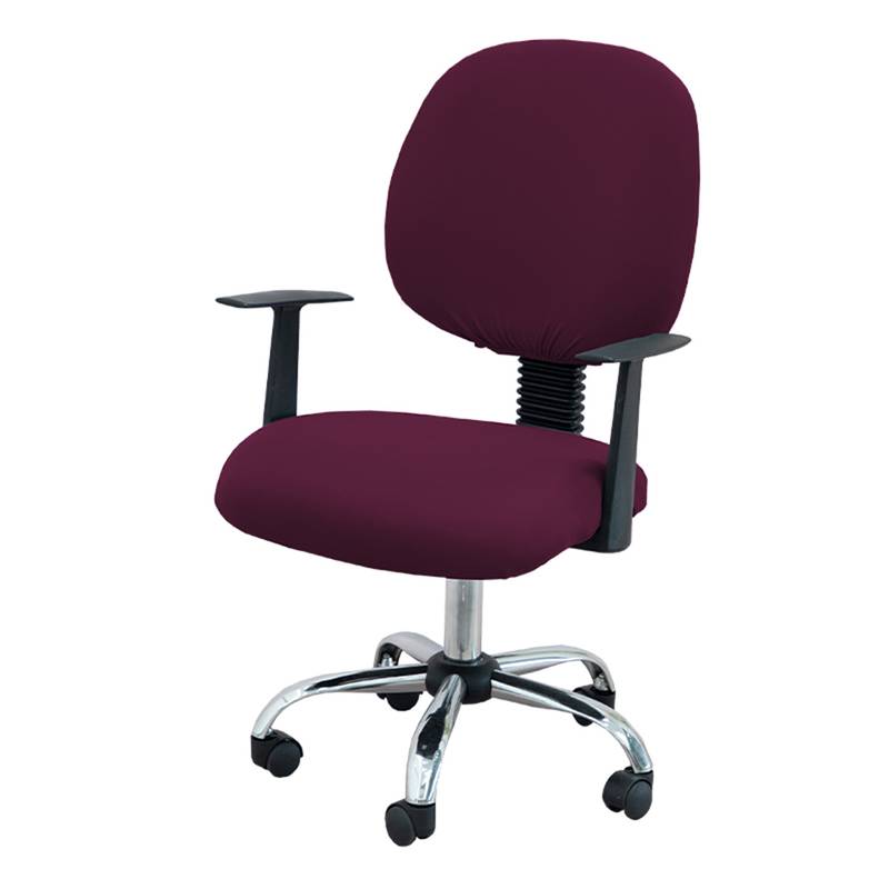 Lot De 2 Housses Extensibles Pour Chaises De Bureau - Motif Halloween Chat Citrouille Violet