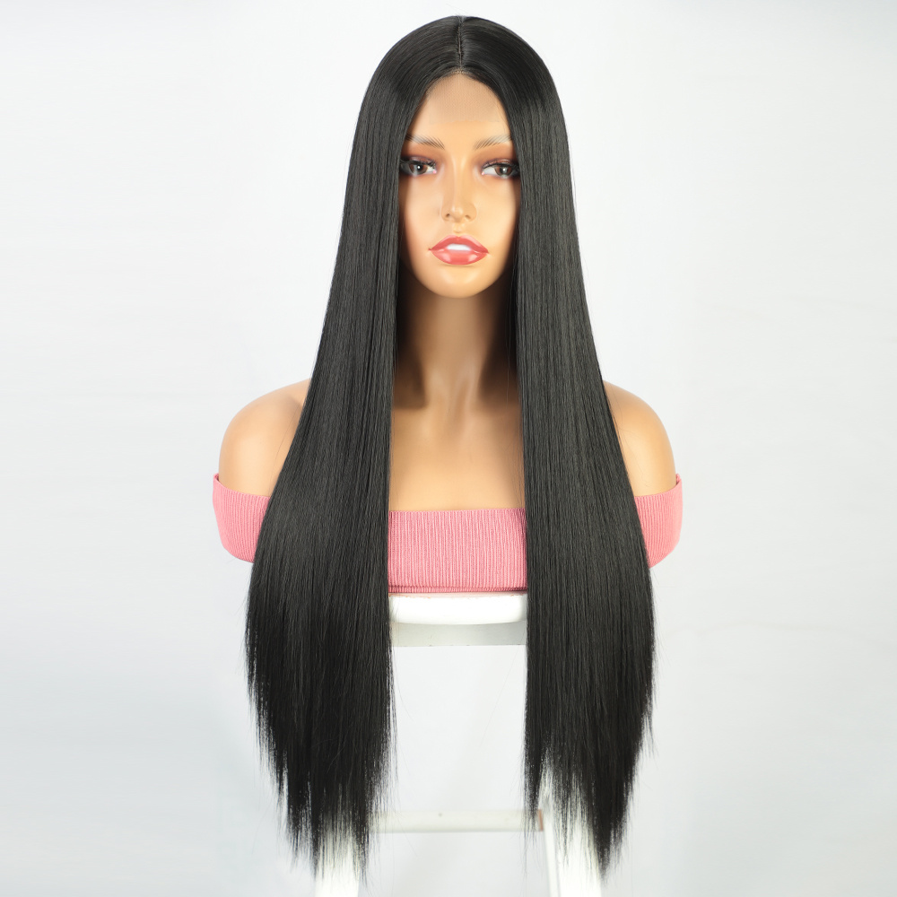 Straight black hotsell human hair wigs