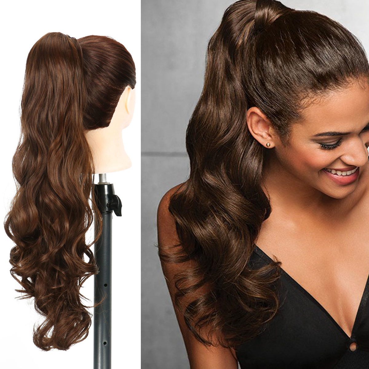 Ponytail Extensions Long Drawstring Ponytail Hairpieces Temu