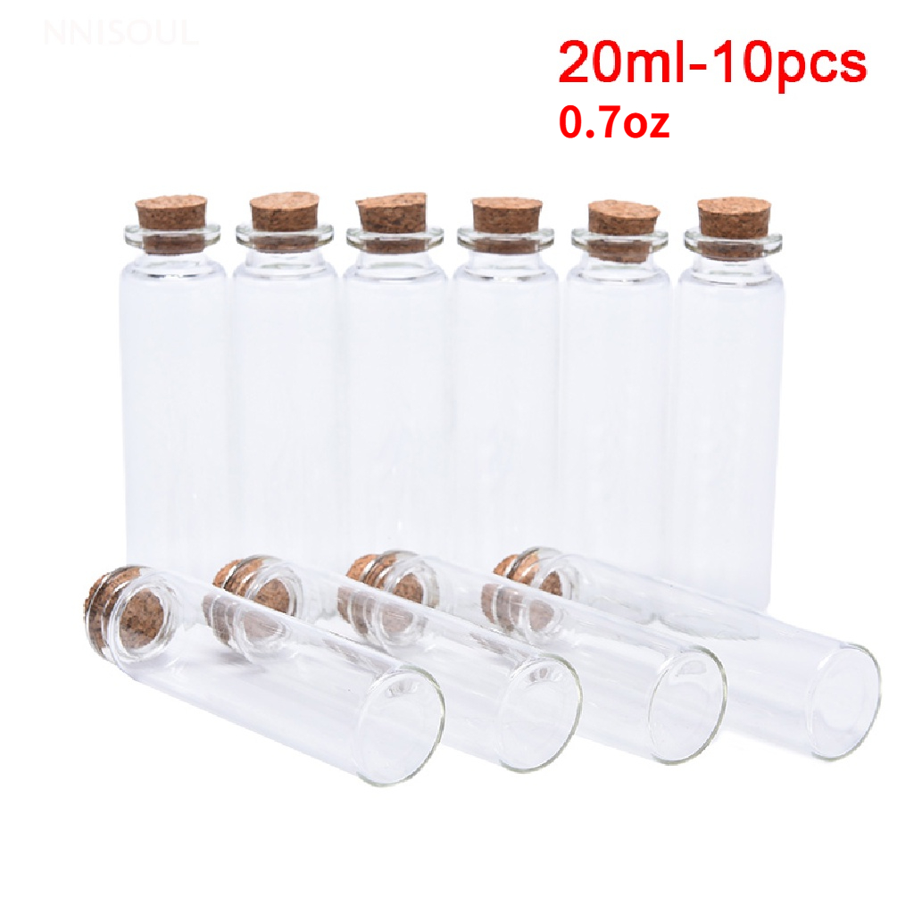 Set 20ml Mini Botellas De Cristal Con El Corcho Del Tapón Transparente  Pequeño Vidrio Vacío Viales Tarros Sub Botella Deriva Botella 30 * 50mm De  13,9 €