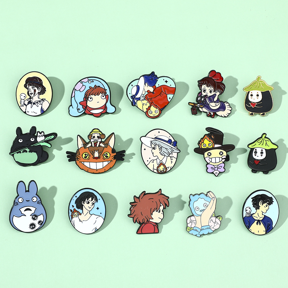 Cartoon Character Brooch Creative Cute Anime Enamel Pin - Temu