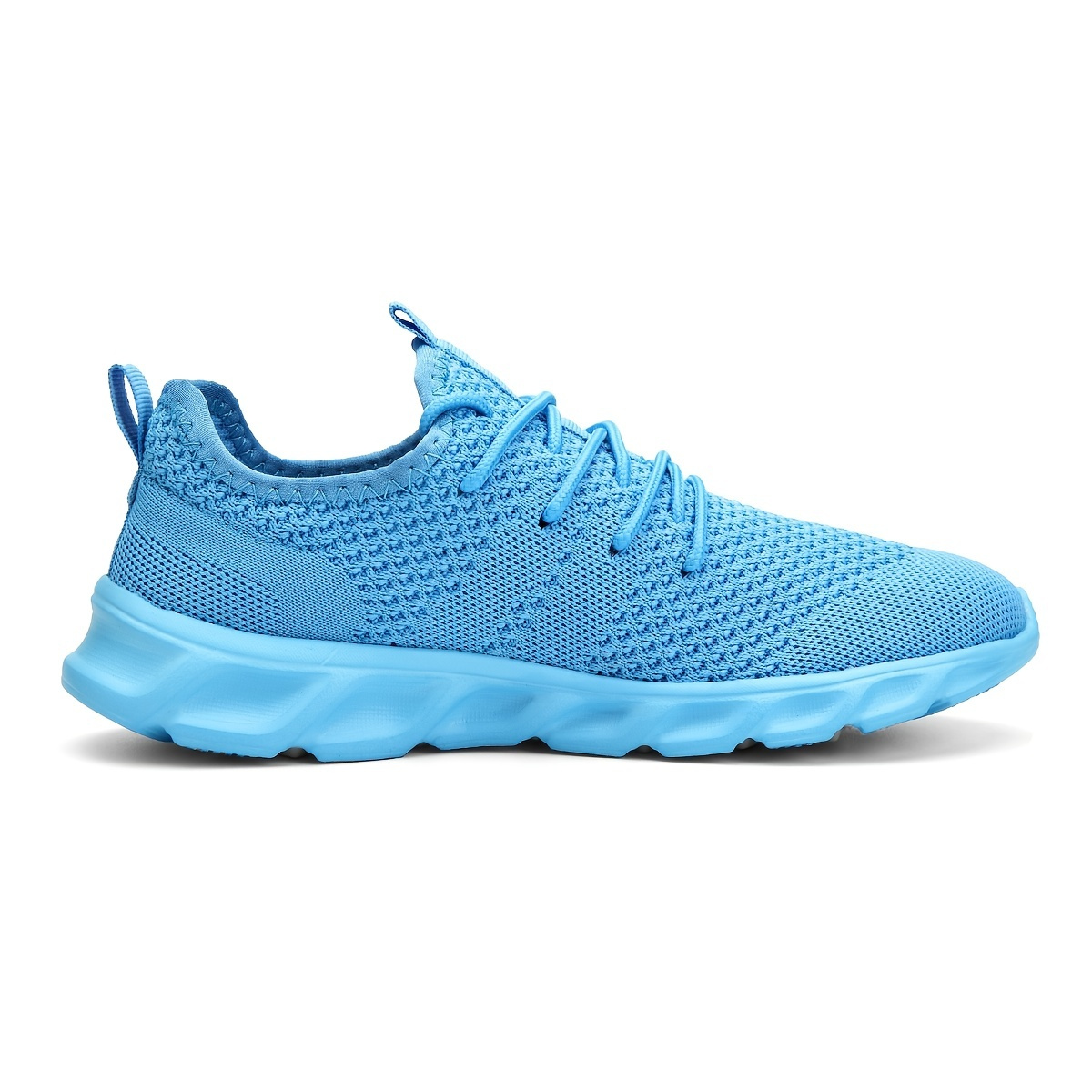 Women s Casual Sneakers Solid Knit Breathable Low Top Lace Up 